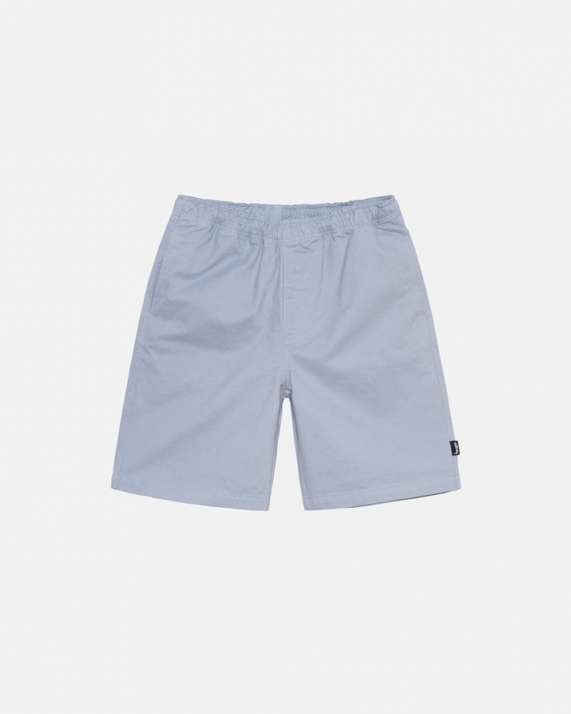 Blue Men\'s Stussy Brushed Beach Shorts | CGZ-6832