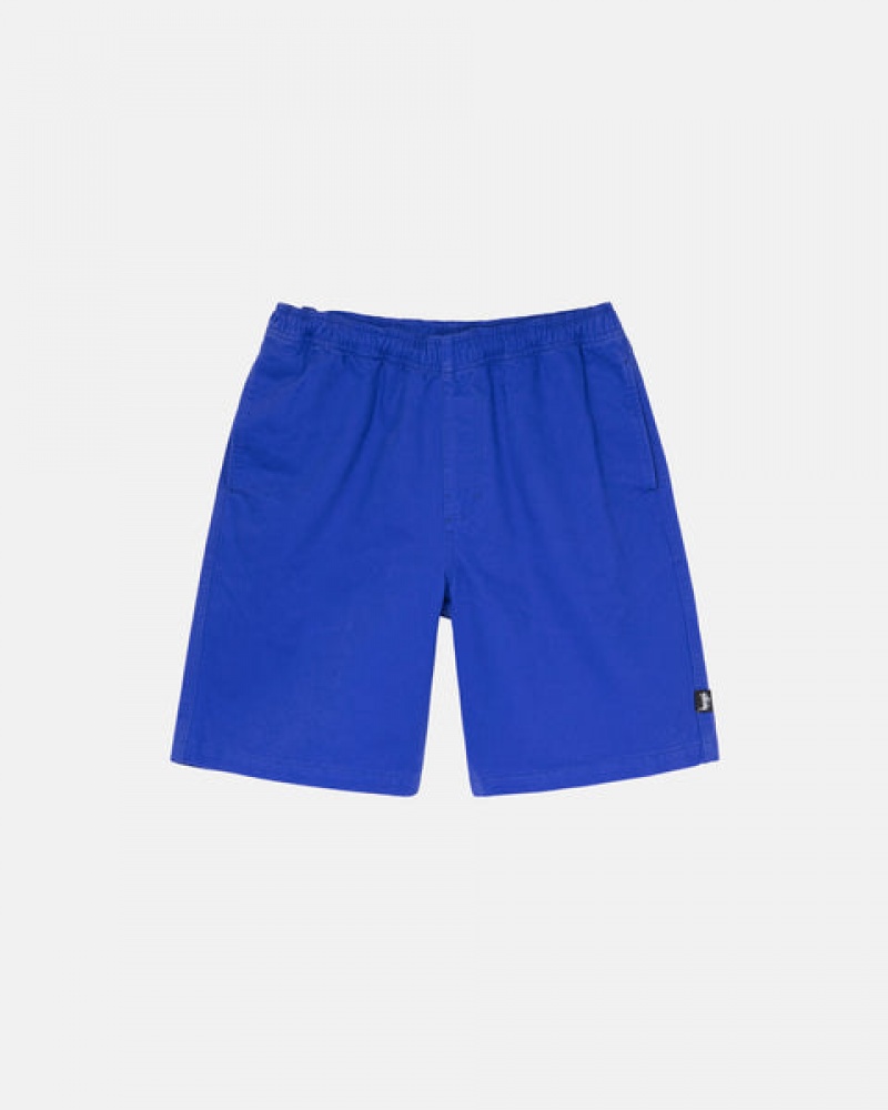 Blue Men's Stussy Brushed Beach Short Swimwear | WPI-8690