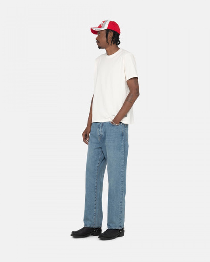 Blue Men's Stussy Classic Jean Denim Pants | NGC-3467