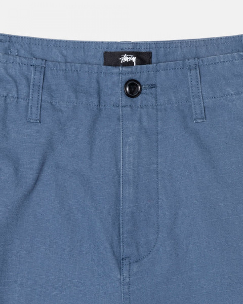 Blue Men's Stussy Ripstop Surplus Cargo Pants | SUF-1262