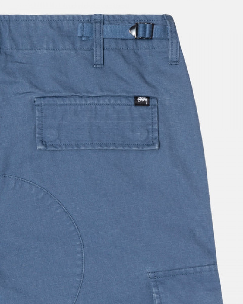 Blue Men's Stussy Ripstop Surplus Cargo Pants | SUF-1262