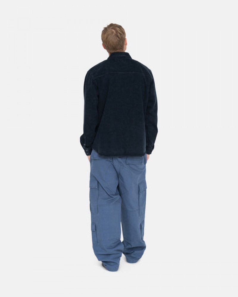 Blue Men's Stussy Ripstop Surplus Cargo Pants | SUF-1262