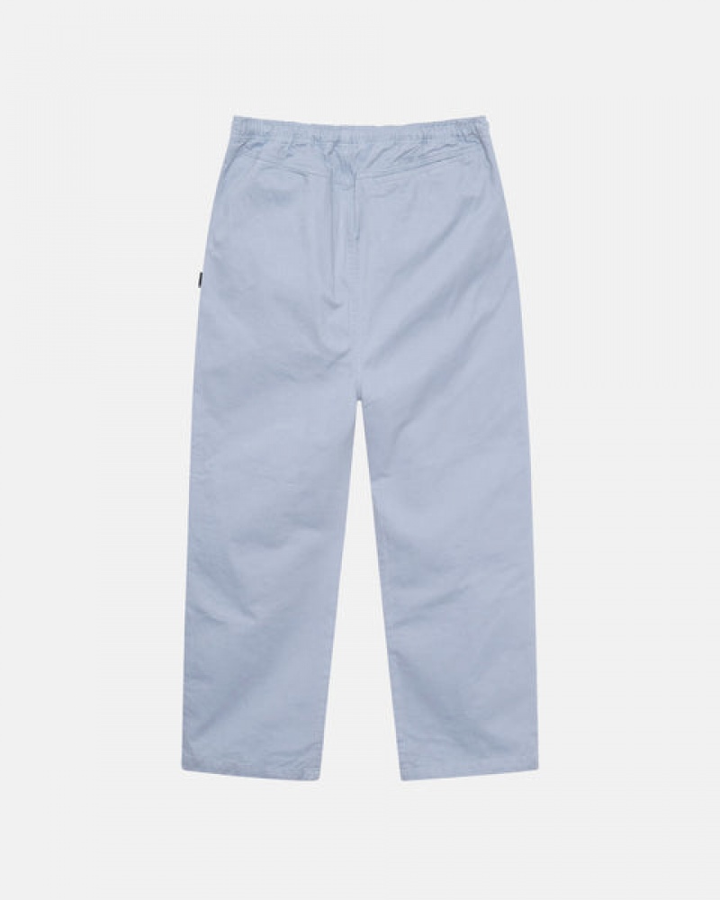 Blue Women's Stussy Brushed Beach Pants | TEF-9478