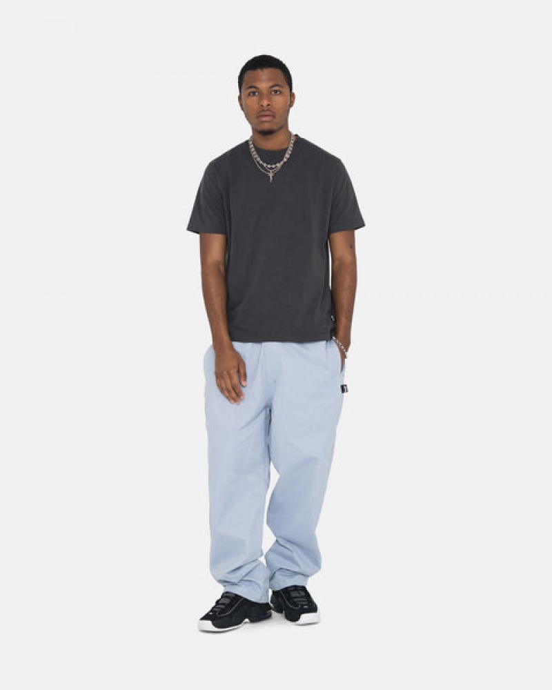 Blue Women's Stussy Brushed Beach Pants | TEF-9478