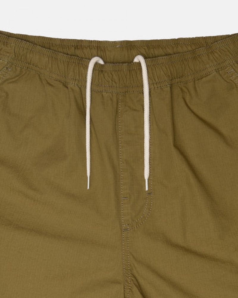 Brown Men's Stussy Beach Pant Ripstop Cargo Pants | GTY-2538