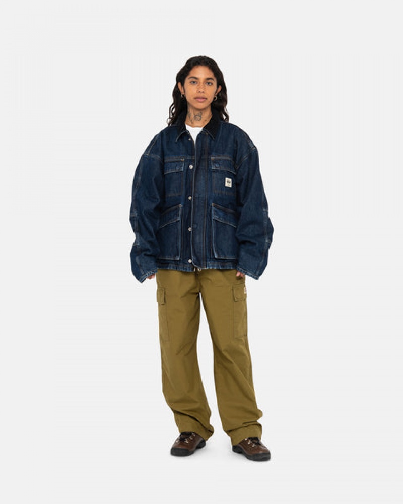 Brown Men's Stussy Beach Pant Ripstop Cargo Pants | GTY-2538