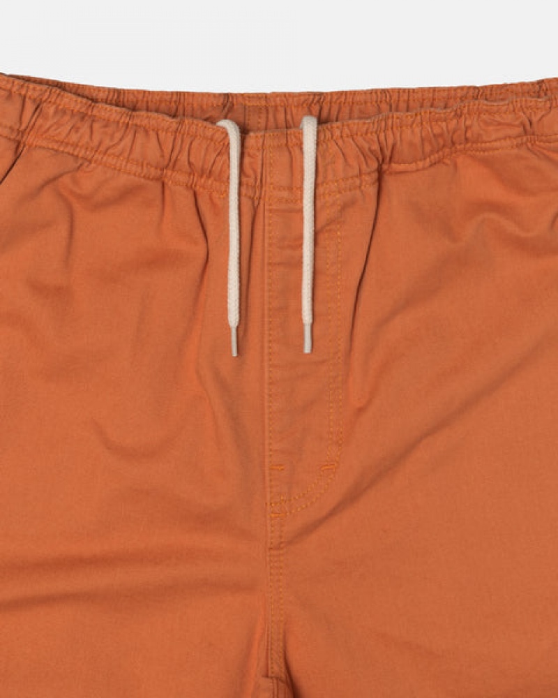 Brown Men's Stussy Brushed Beach Pants | ZAF-4841