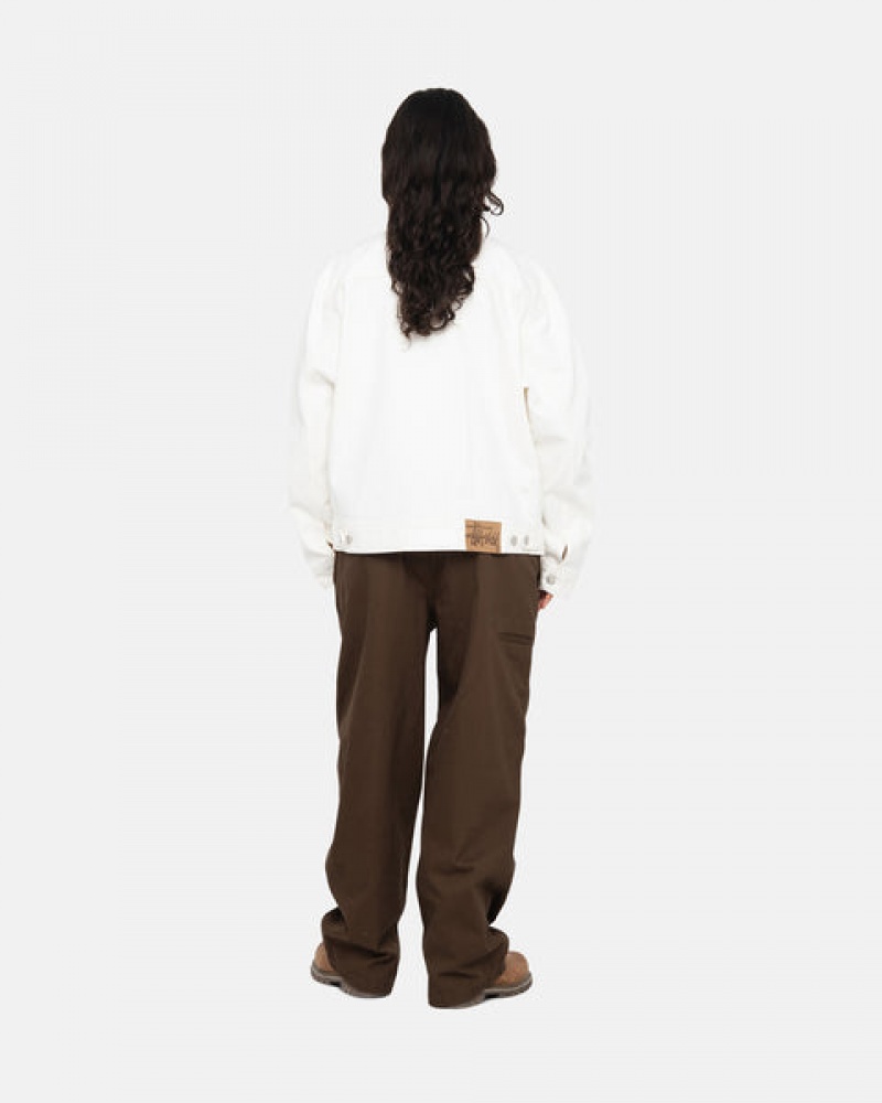 Brown Men's Stussy Workgear Trouser Twill Pants | HIT-3149