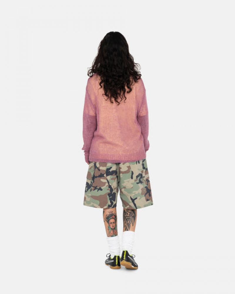 Camo Men's Stussy Ripstop Cargo Beach Shorts | XVS-5698