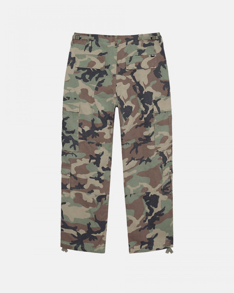 Camo Men's Stussy Surplus Cargo Ripstop Pants | COV-4656