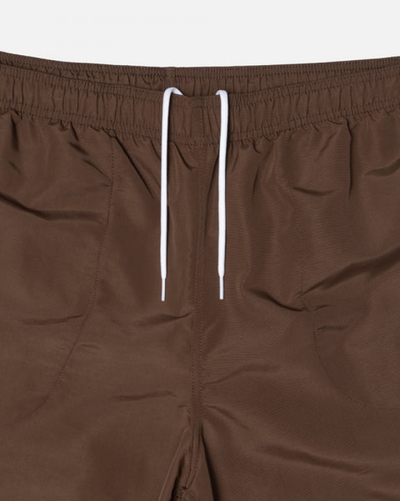 Coffee Men's Stussy Big Basic Water Short Swimwear | HCM-9584