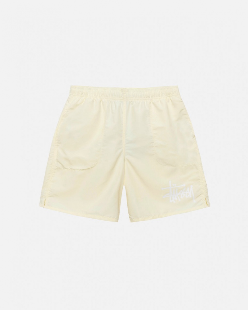 Cream Men\'s Stussy Big Basic Water Short Swimwear | KTN-1168