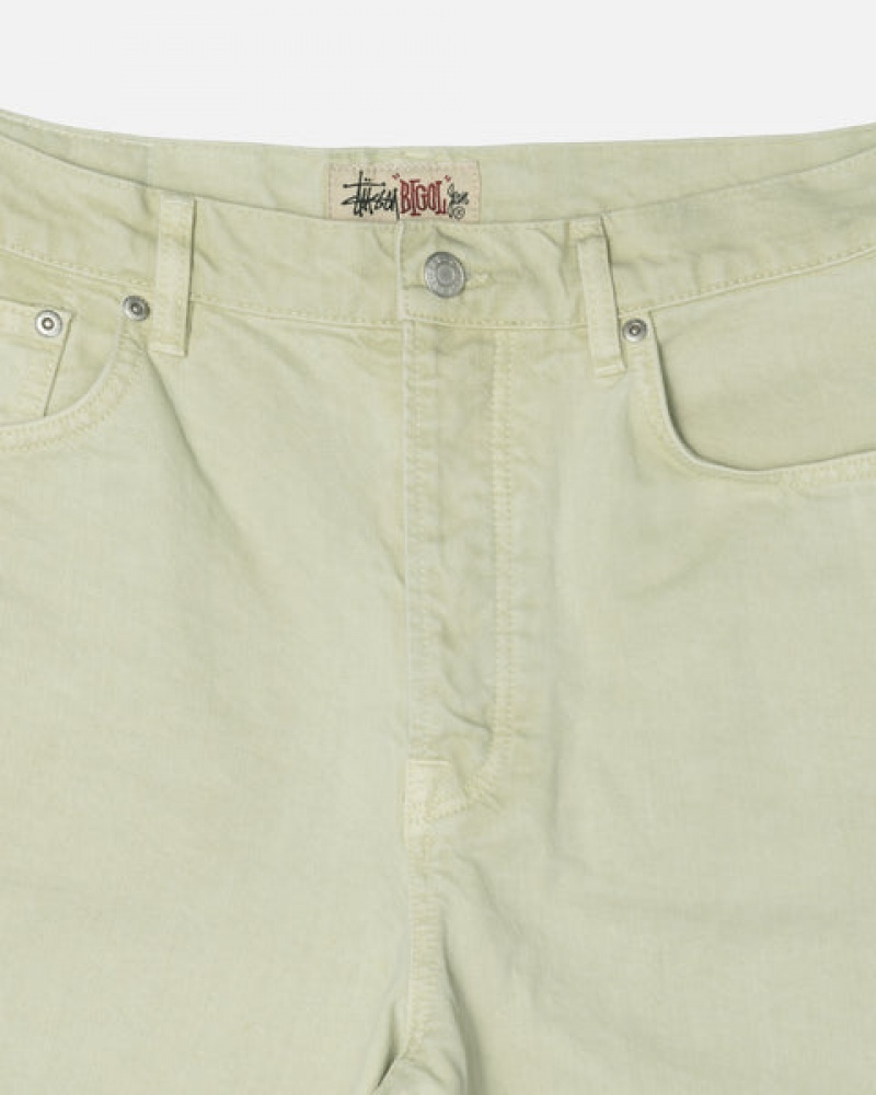 Cream Men's Stussy Double Dye Big 'Ol Jeans Pants | YUW-4967