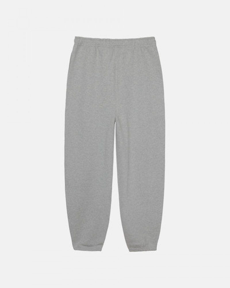 Dark Grey Men's Stussy Fleece Pant Sweatpants | SHB-7652