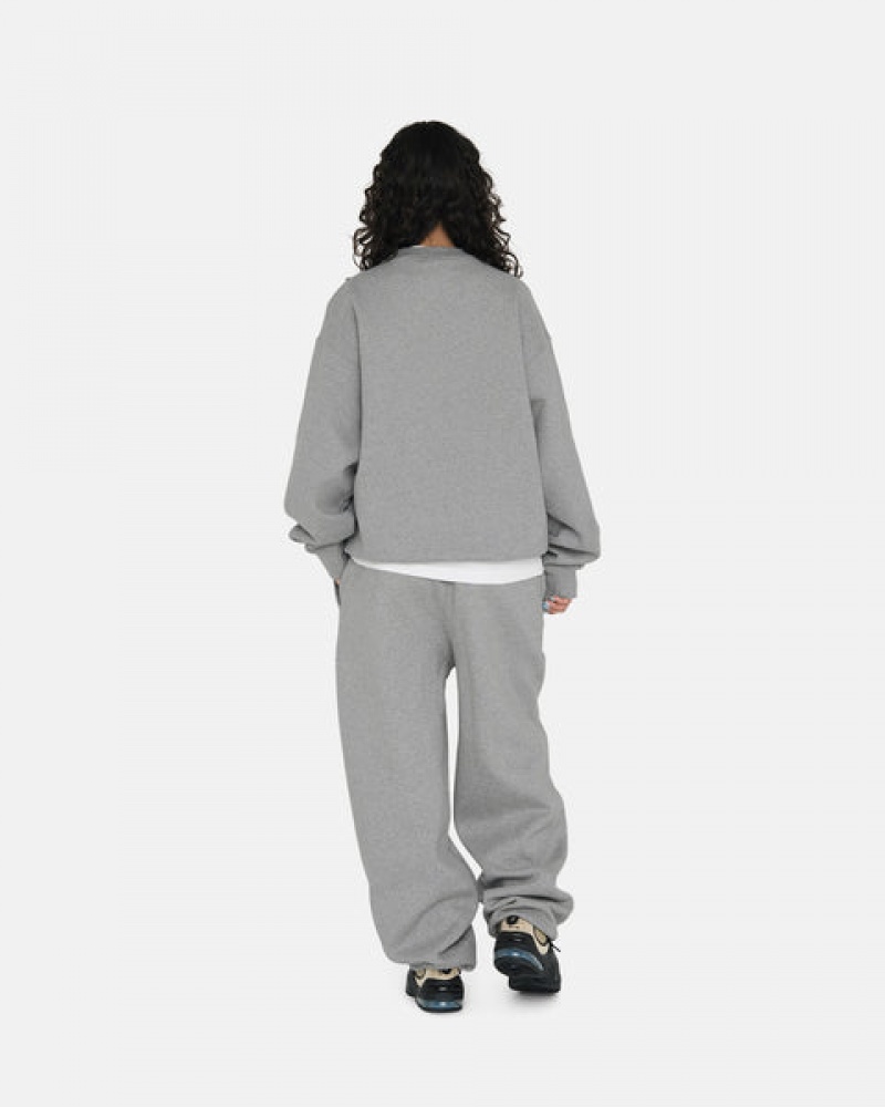 Dark Grey Men's Stussy Fleece Pant Sweatpants | SHB-7652