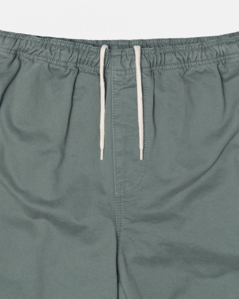 Green Men's Stussy Brushed Beach Pants | OMT-0930