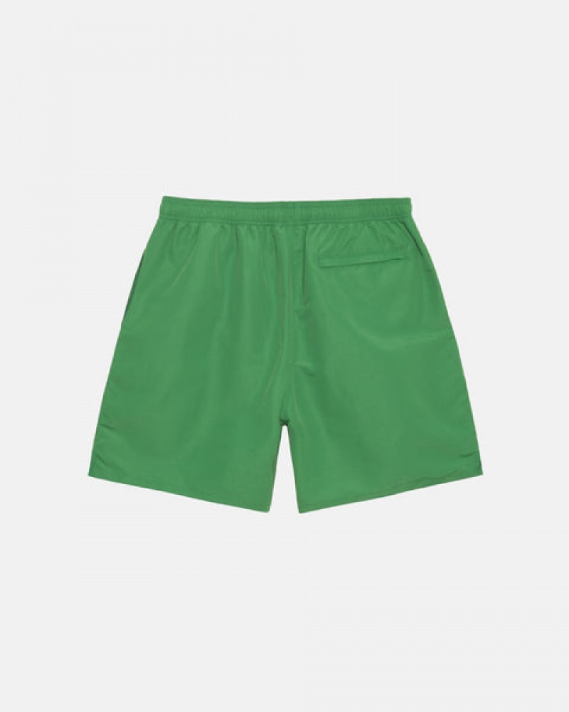 Green Men's Stussy Water Short Big Basic Shorts | TXJ-2925