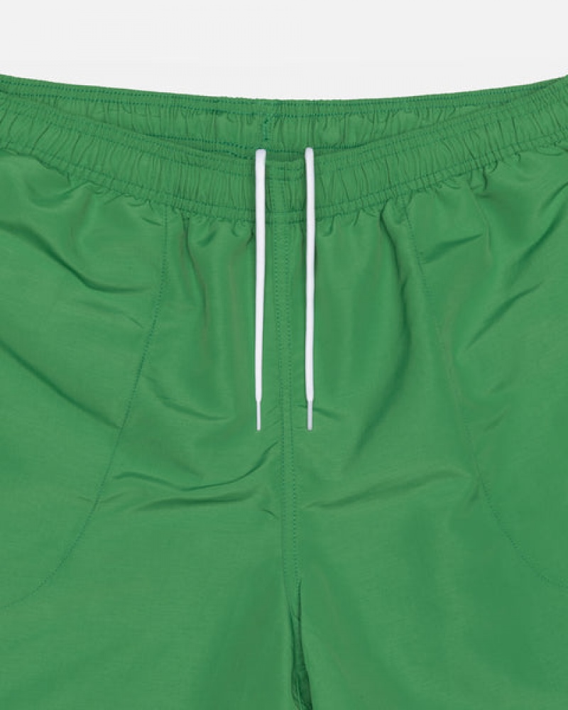 Green Men's Stussy Water Short Big Basic Shorts | TXJ-2925