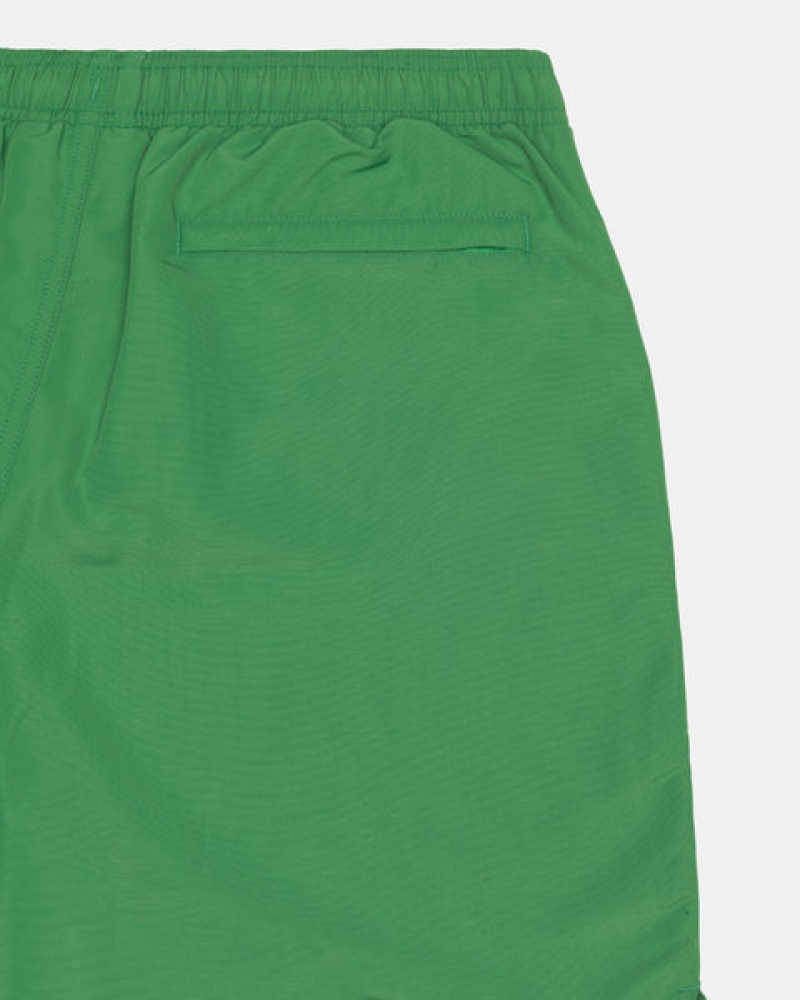 Green Men's Stussy Water Short Big Basic Shorts | TXJ-2925