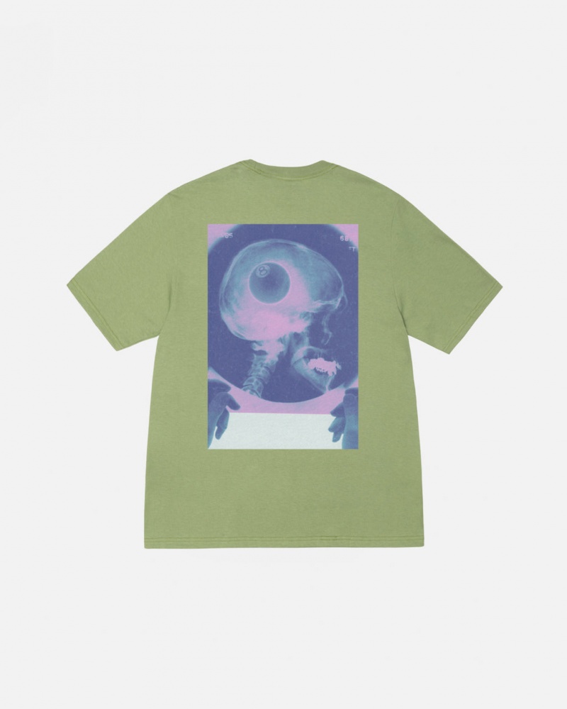 Green Men\'s Stussy X-Ray Tees | QJB-7782