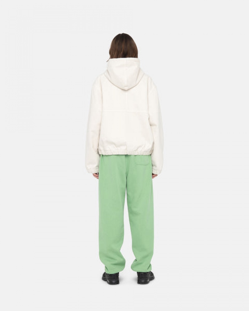 Green Women's Stussy Stock Logo Sweatpants | AYX-0643