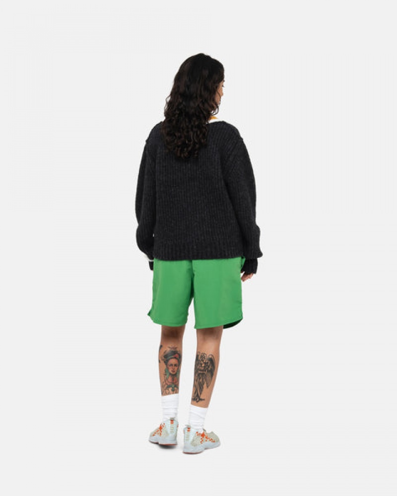 Green Women's Stussy Water Short Big Basic Shorts | GWF-7613