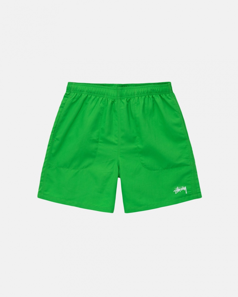 Green Women\'s Stussy Water Short Stock Shorts | AXT-5660