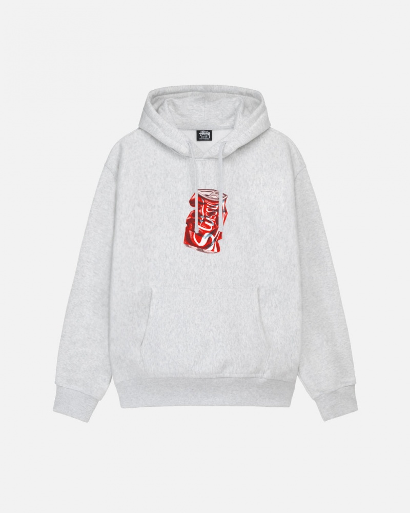 Grey Men\'s Stussy Soda Can Hoodie | GGX-9050