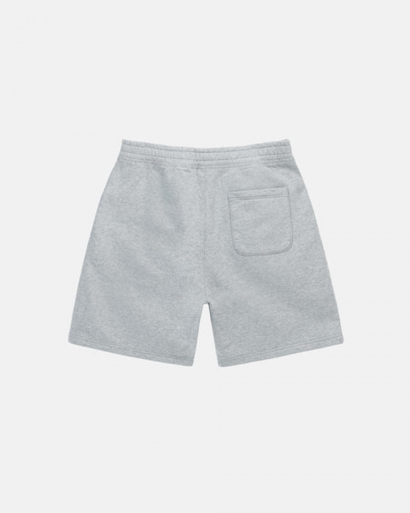 Grey Men's Stussy Stock Logo Sweat Shorts | NHN-6078