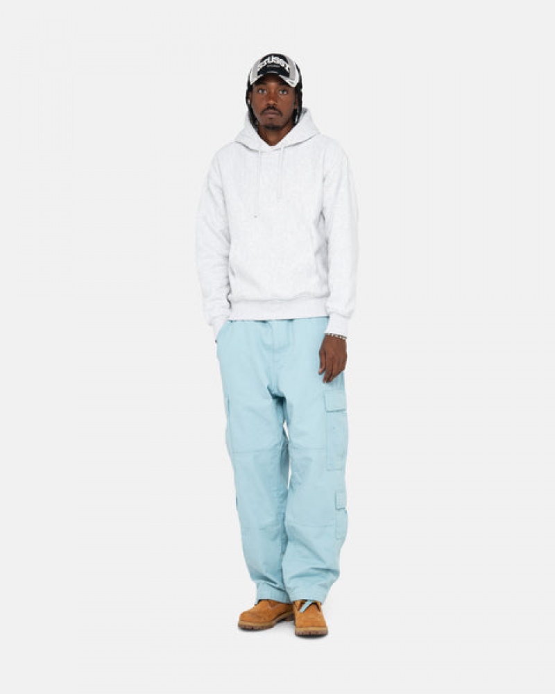 Light Blue Men's Stussy Surplus Cargo Ripstop Pants | GWG-7385