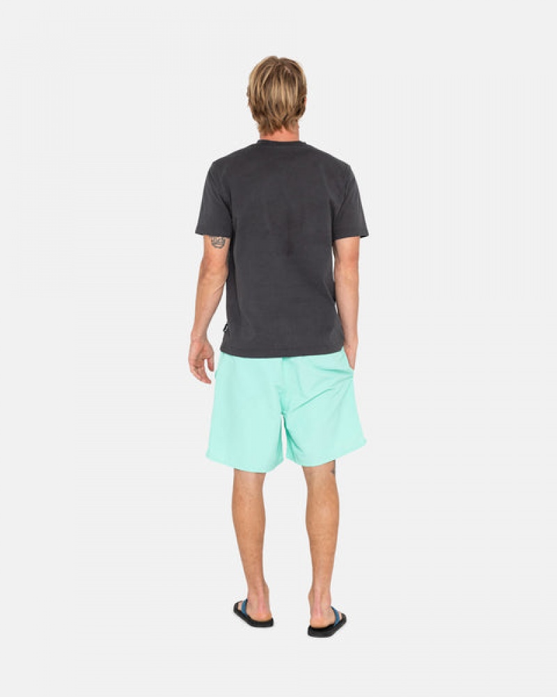 Light Turquoise Men's Stussy Stock Water Short Swimwear | YNG-6816