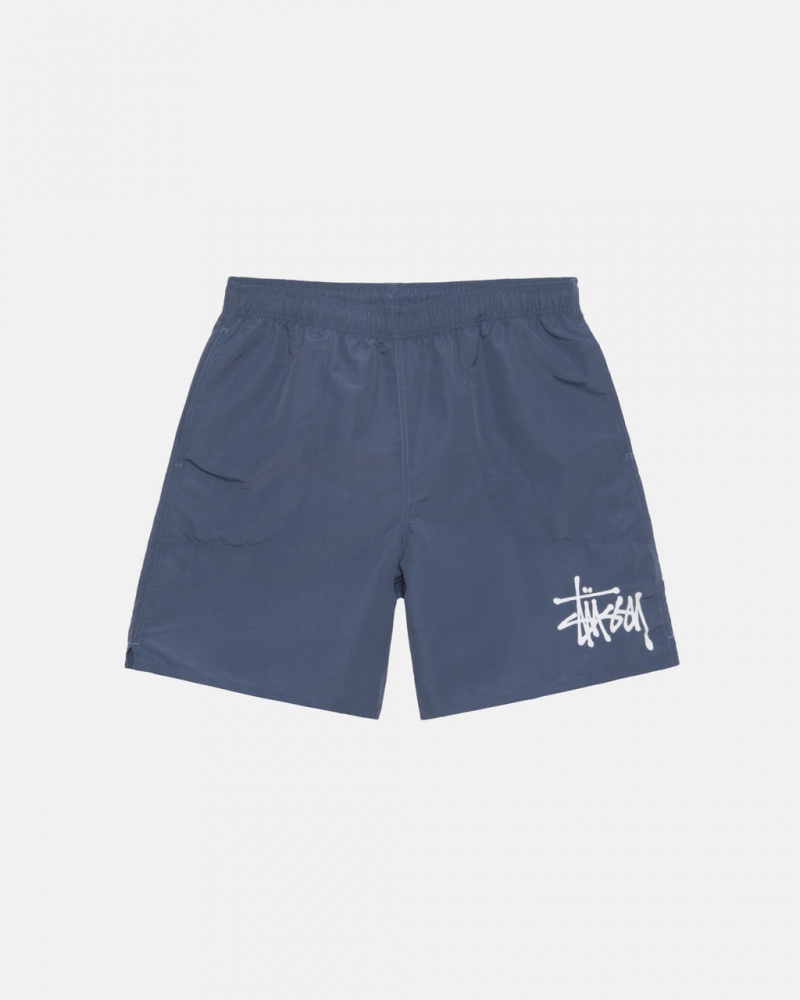 Navy Men\'s Stussy Water Short Big Basic Shorts | IGI-1729