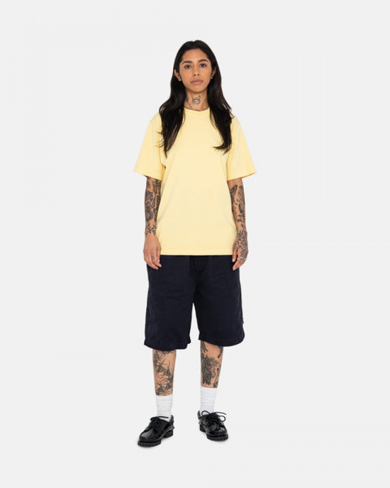 Navy Women's Stussy Brushed Beach Shorts | TAJ-2765