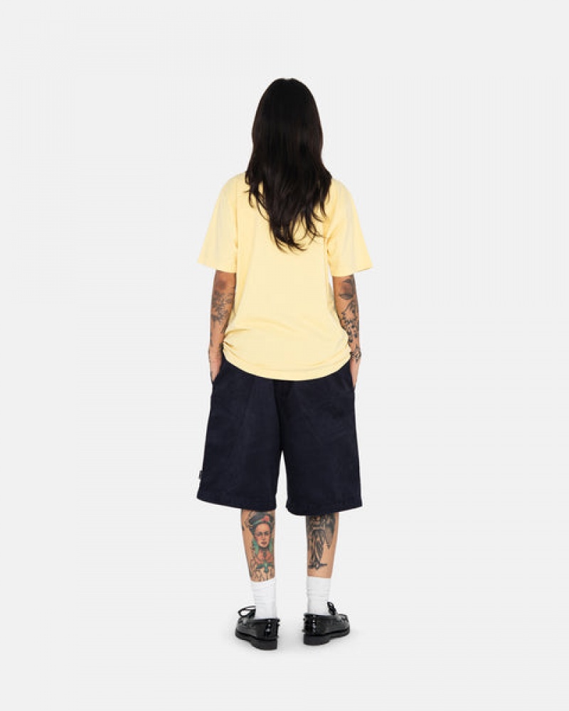 Navy Women's Stussy Brushed Beach Shorts | TAJ-2765