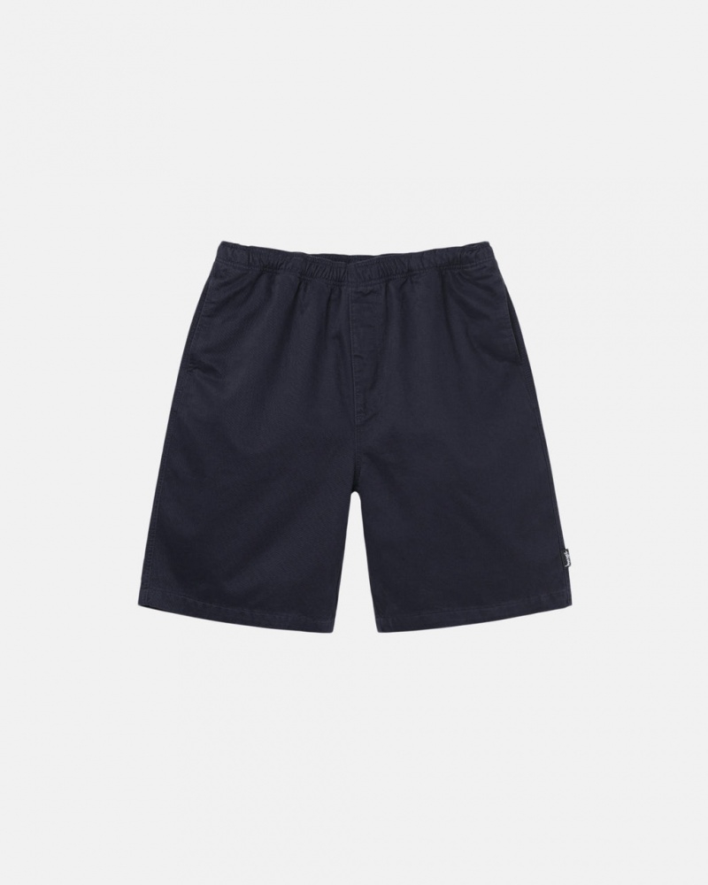 Navy Women\'s Stussy Brushed Beach Shorts | TAJ-2765