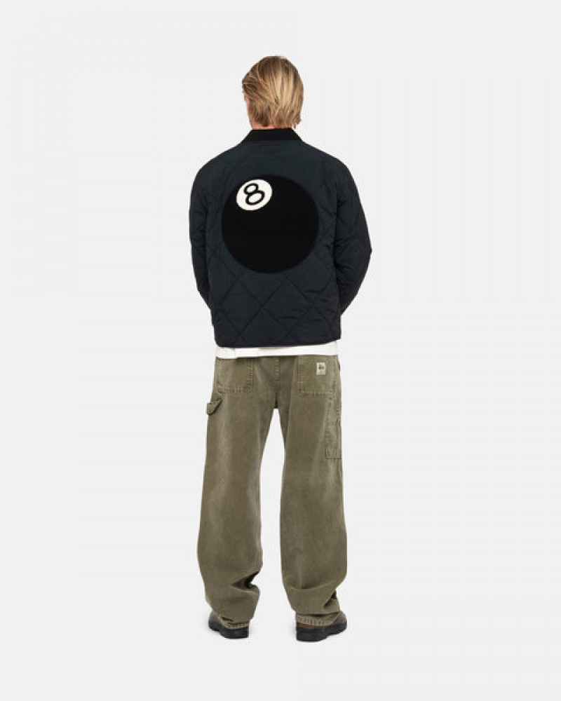 Olive Men's Stussy Work Pant Canvas Pants | ZDR-7780