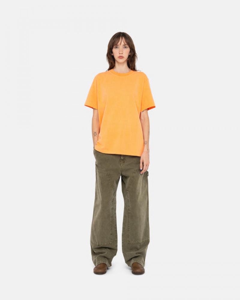 Olive Men's Stussy Work Pant Canvas Pants | ZDR-7780