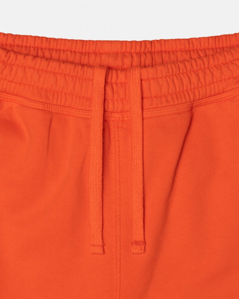 Orange Men's Stussy Overdyed Stock Logo Pant Sweatshirts | SQY-1306