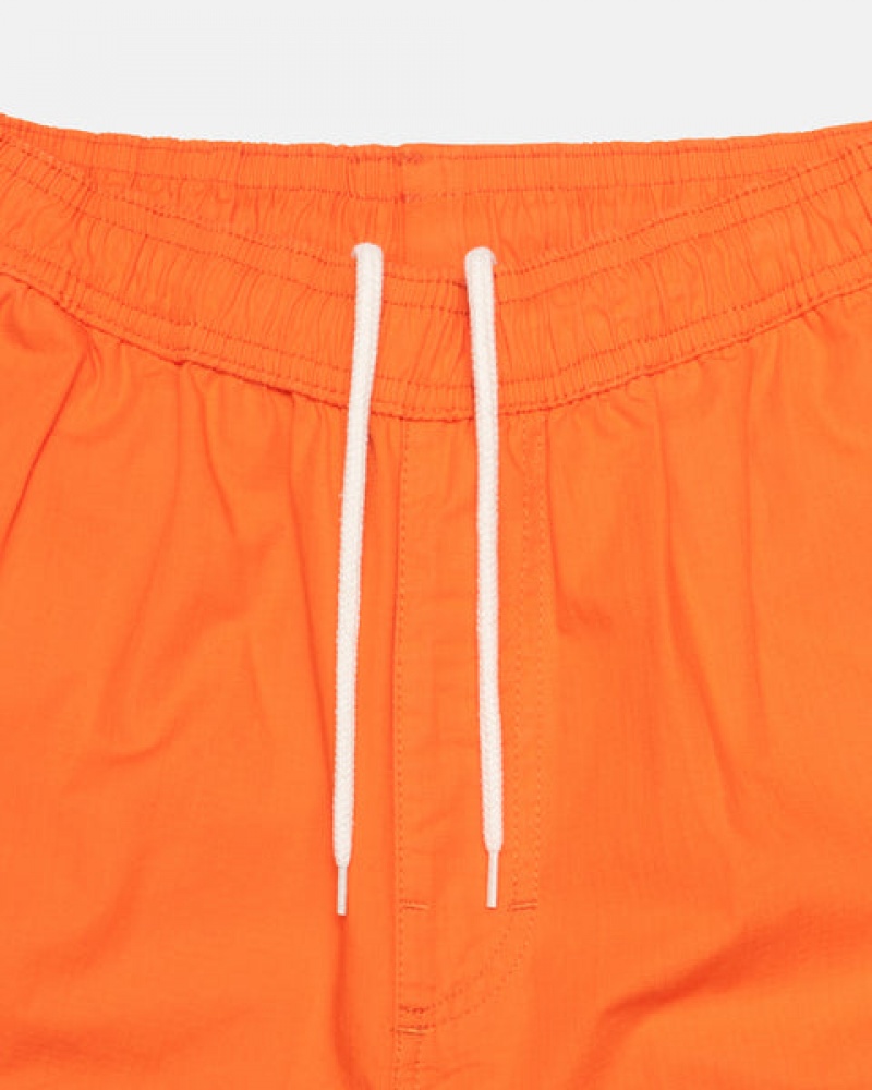 Orange Men's Stussy Ripstop Cargo Beach Pants | JDJ-4529