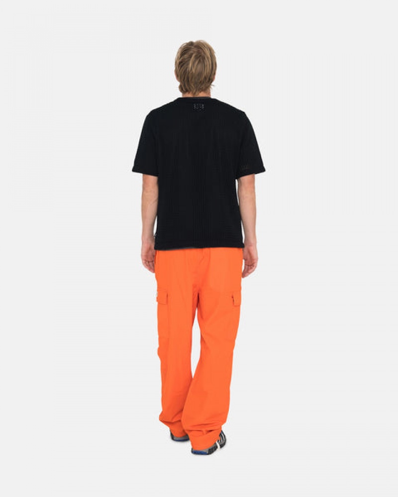 Orange Men's Stussy Ripstop Cargo Beach Pants | JDJ-4529