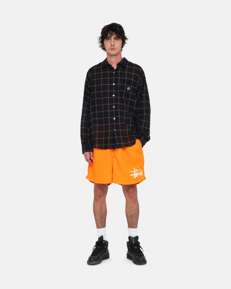 Orange Men's Stussy Water Short Big Basic Shorts | BTF-7326