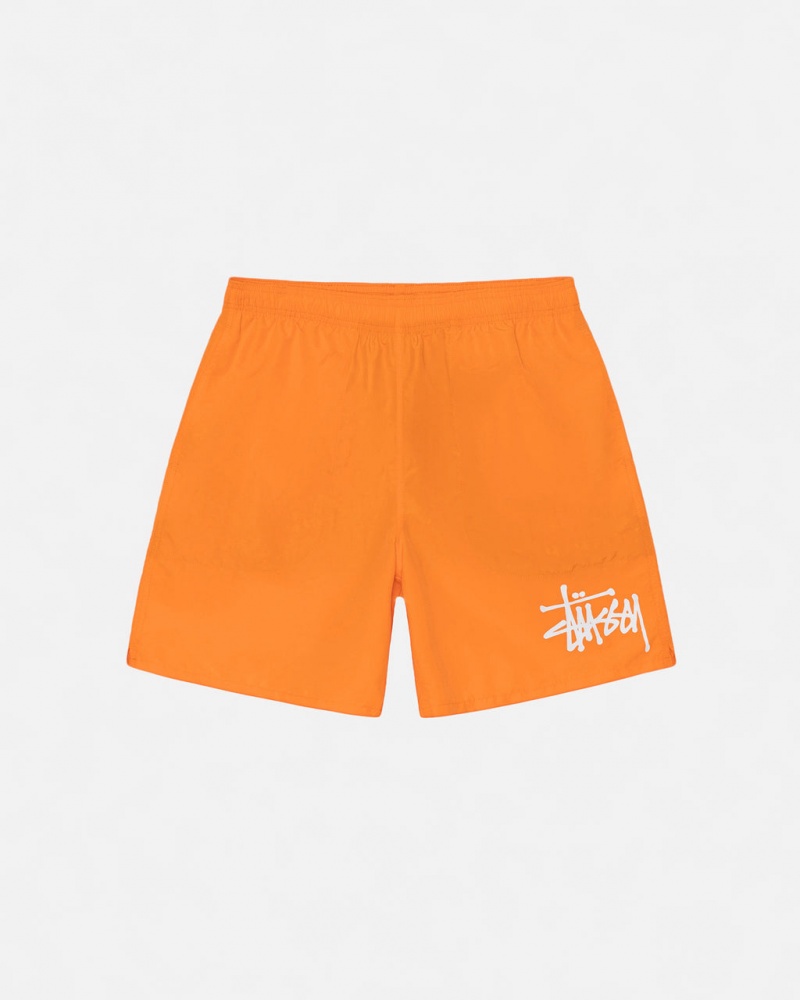 Orange Men\'s Stussy Water Short Big Basic Shorts | BTF-7326