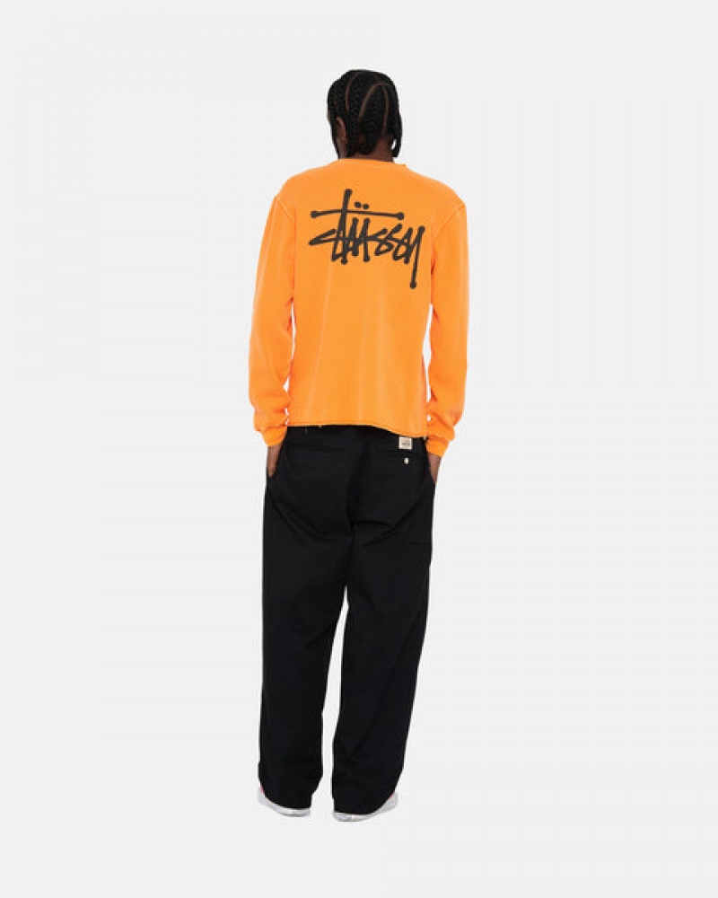 Orange Women's Stussy Basic Stock Ls Thermal Tops | CLS-8272