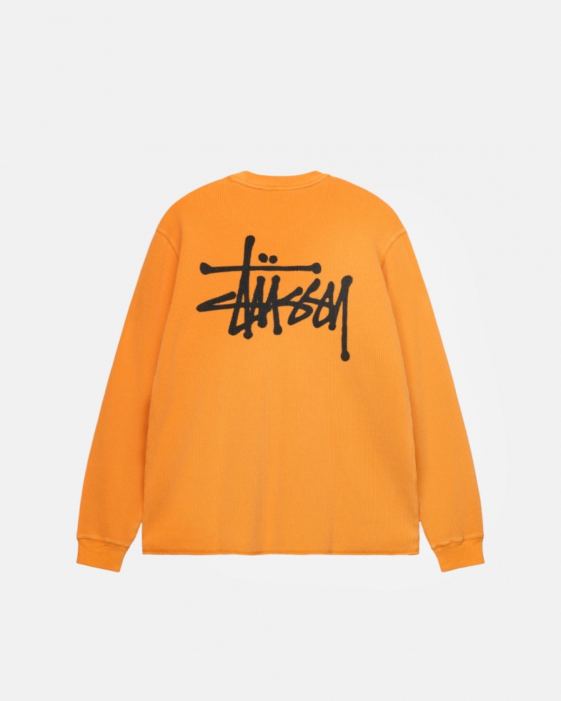 Orange Women\'s Stussy Basic Stock Ls Thermal Tops | CLS-8272