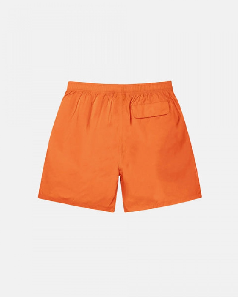 Orange Women's Stussy Big Stock Nylon Shorts | UCT-0988