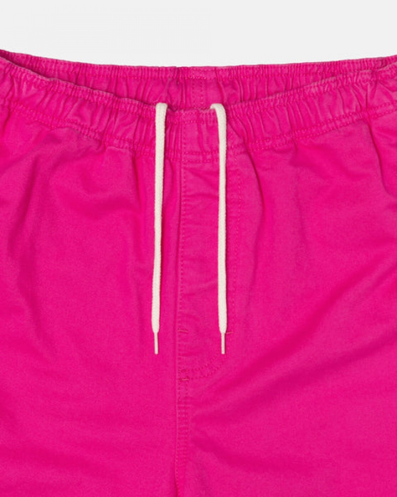 Pink Men's Stussy Brushed Beach Pants | DYR-2949