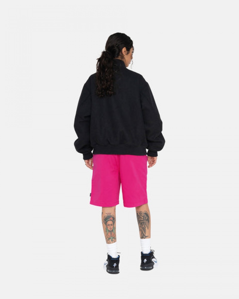 Pink Men's Stussy Brushed Beach Shorts | OPE-8620