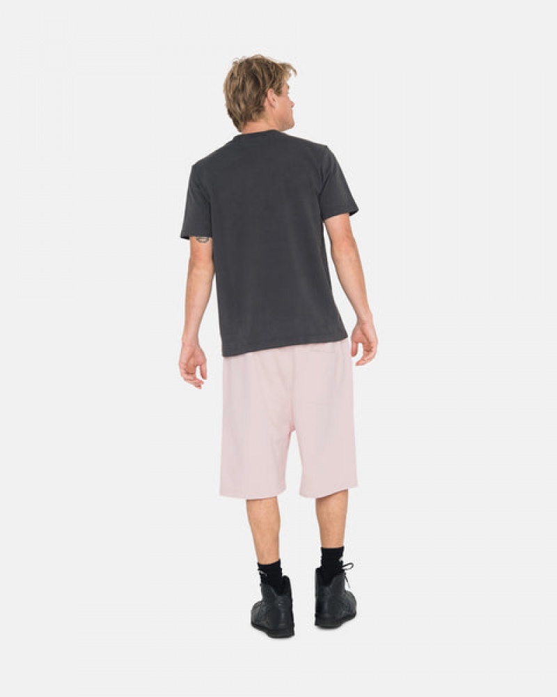 Pink Men's Stussy Overdyed Stock Logo Shorts | CSO-3533