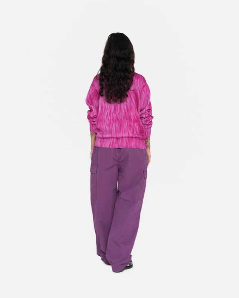 Purple Men's Stussy Ripstop Cargo Beach Pants | COZ-3556