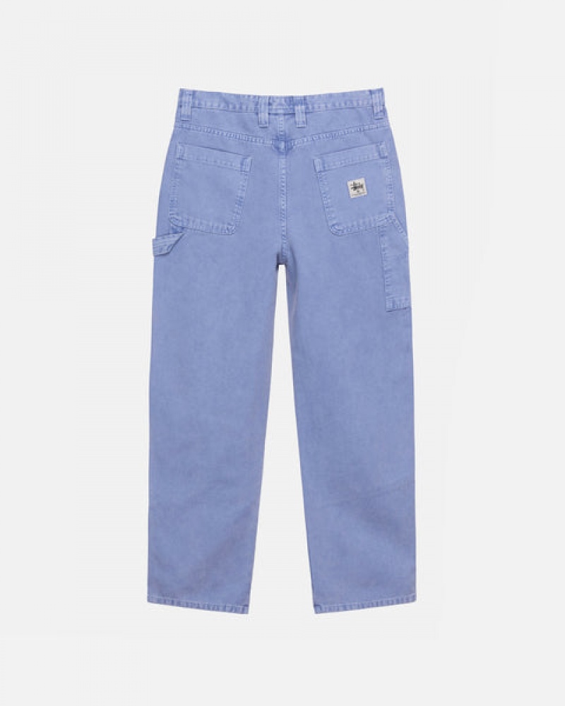 Purple Men's Stussy Work Pant Canvas Pants | LAW-3583